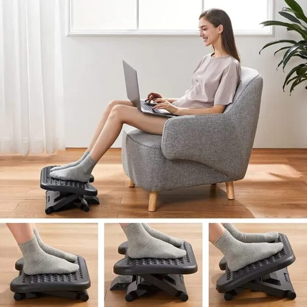 Foot Rest Adjustable Under Table Support